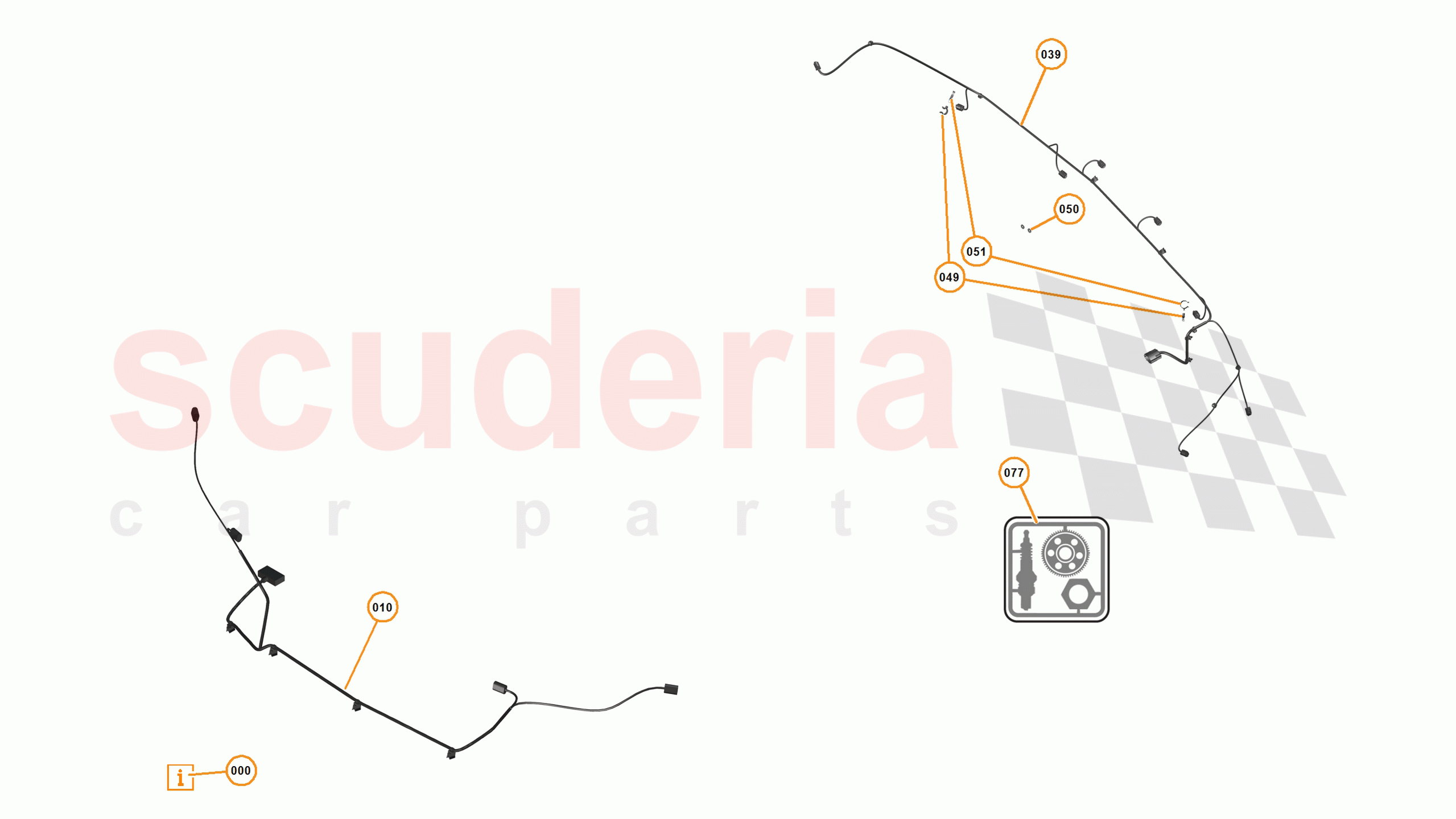 23 - M1 - ELECTRICAL DISTRIBUTION - 23.4 - 01 - ELECTRICAL DISTRIBUTION - BUMPERS of McLaren McLaren 650S Spider