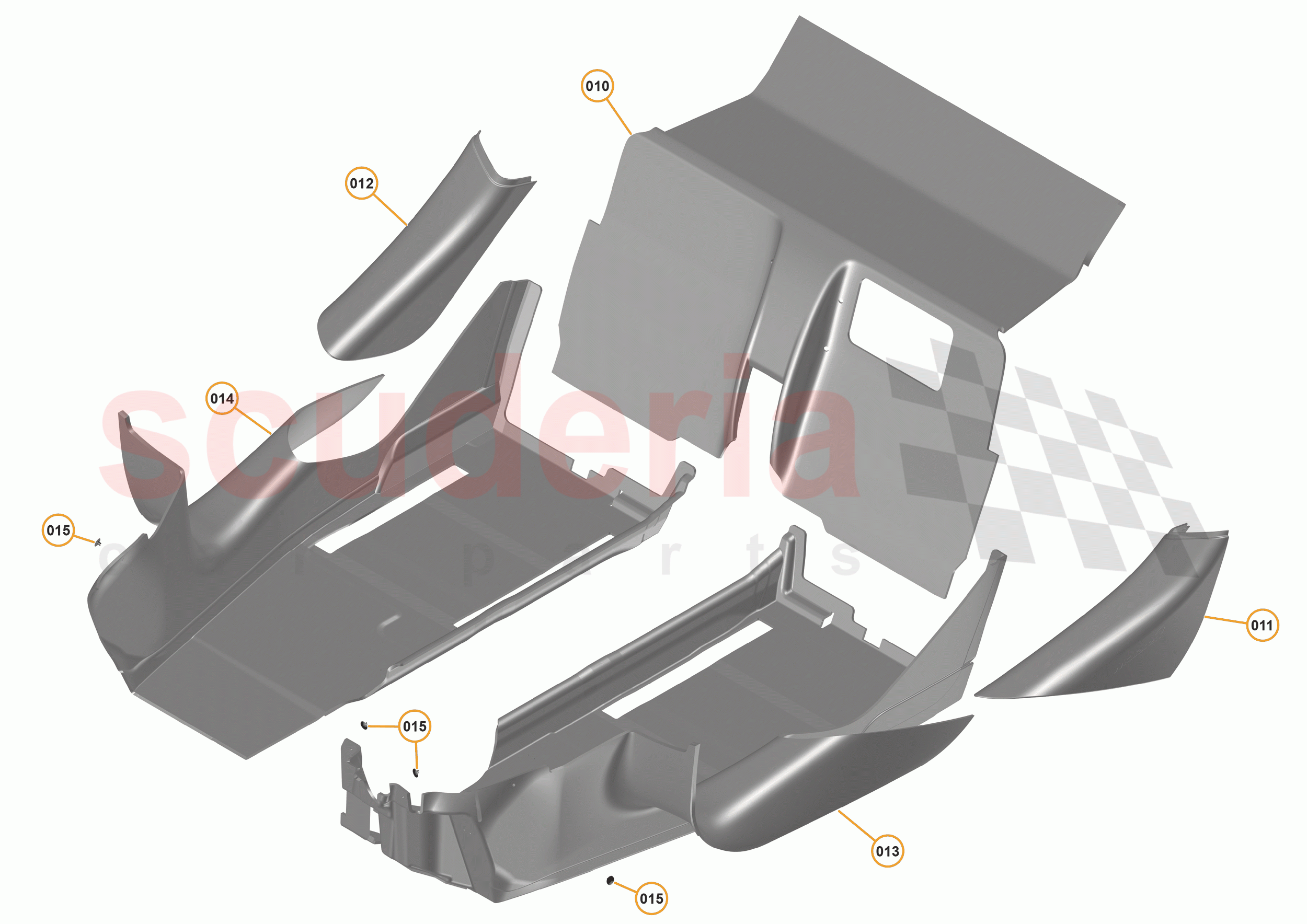 47 - INTERIOR SYSTEMS - 47.20 - LOWER & REAR TRIM - CARPETS & SILL COVERS of McLaren McLaren 570S Coupe
