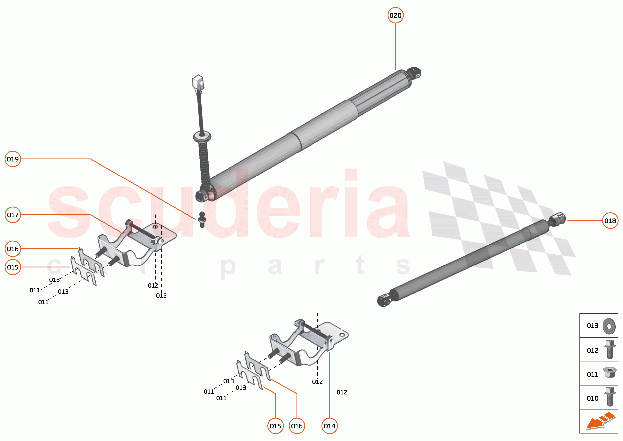 7 - CLOSURES - 7.6 - TAILGATE ENGINE COVER HINGE of McLaren McLaren GT