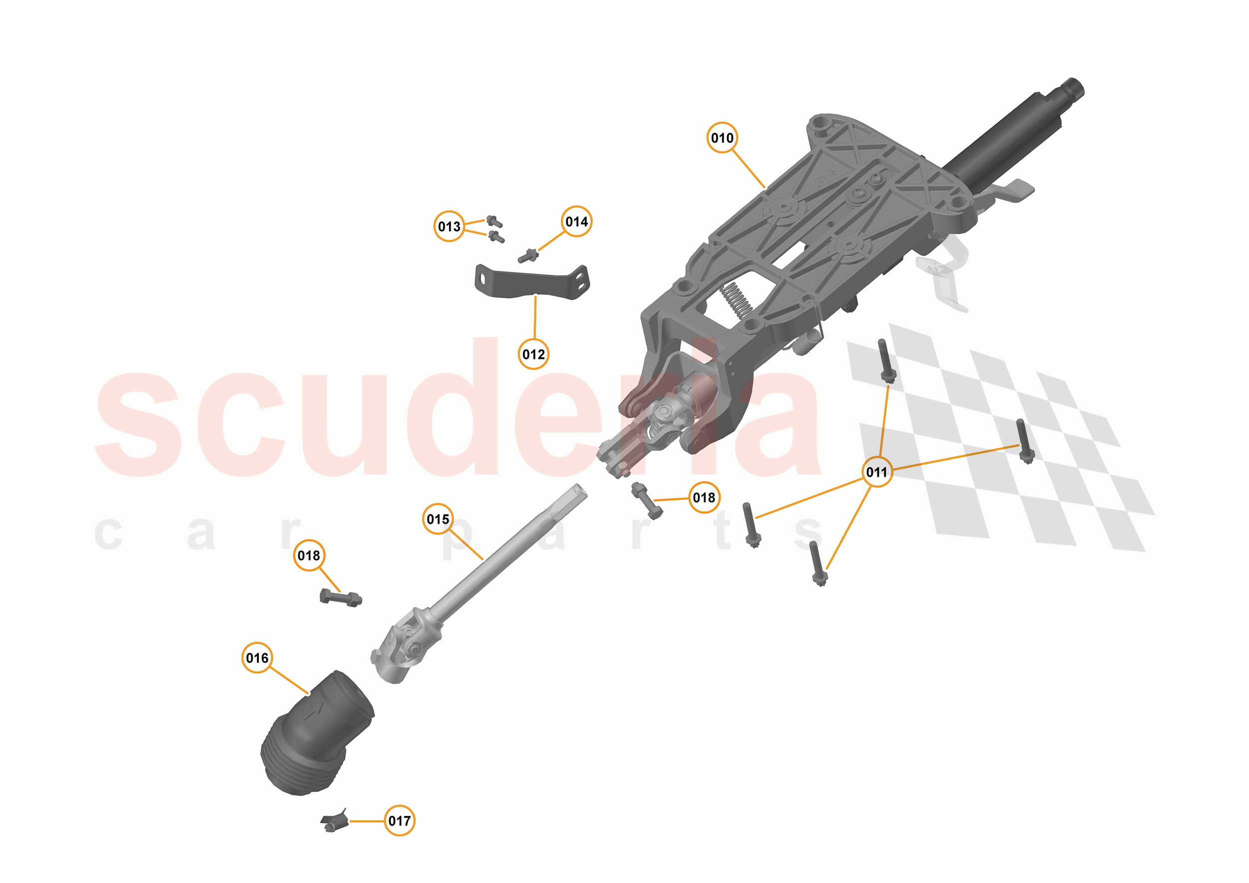 25 - STEERING - 25.6 - STEERING COLUMN - MANUAL of McLaren McLaren 570S Coupe