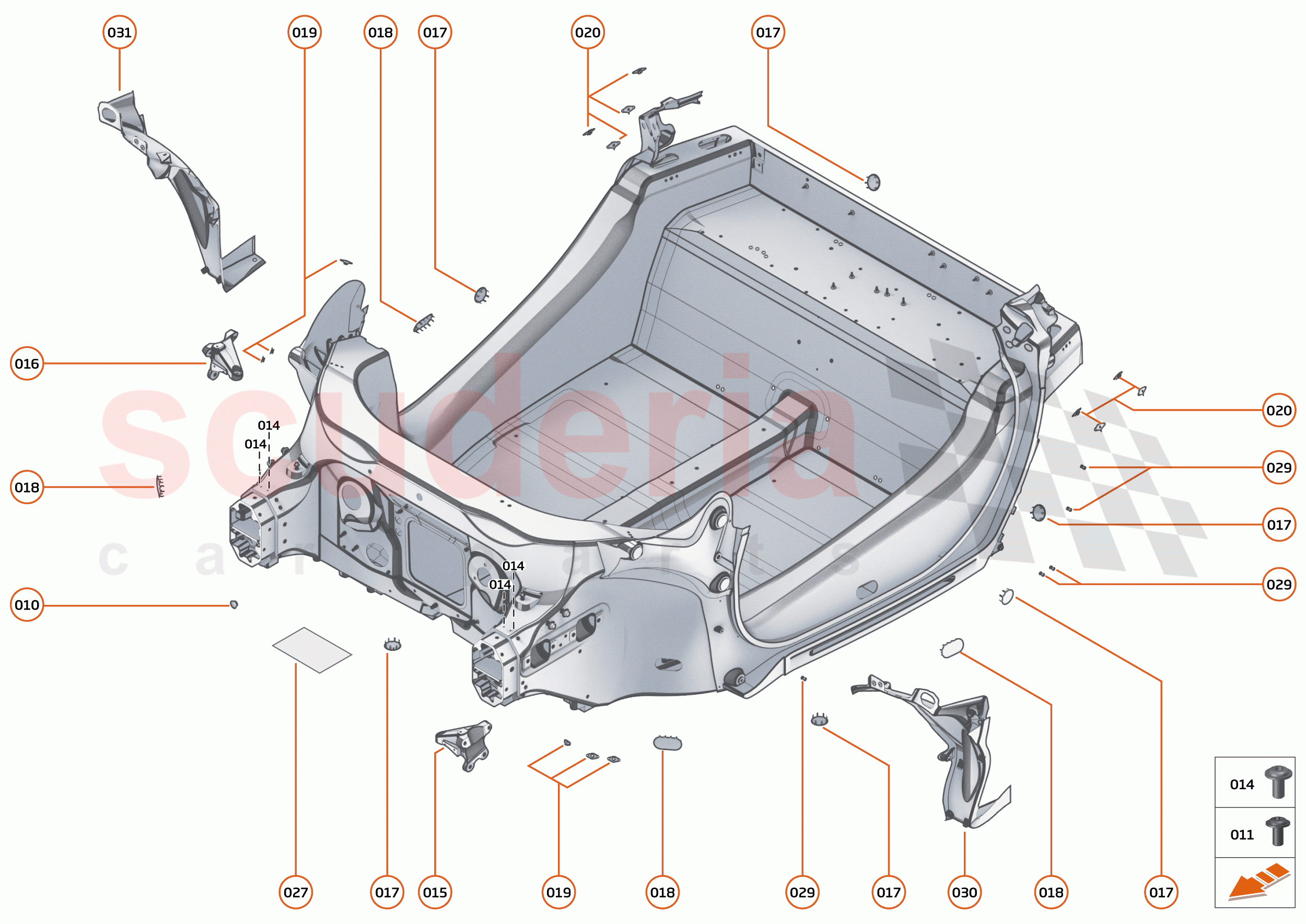 2 - MID STRUCTURES - 2.1 - MONOCOQUE of McLaren McLaren 750S Spider