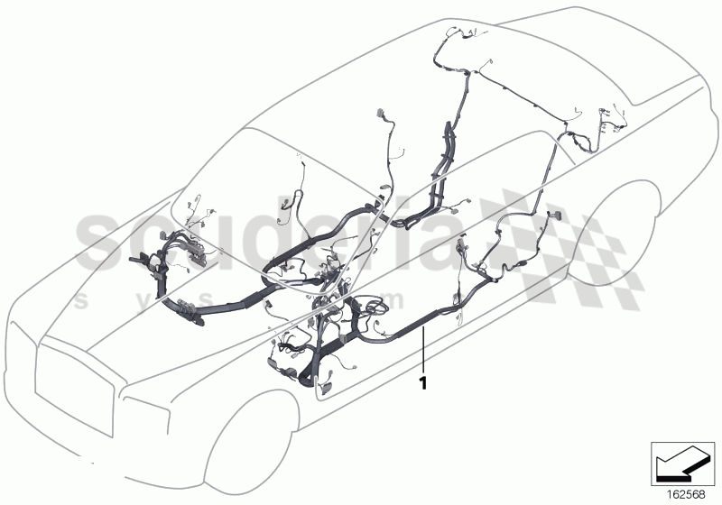 Main wiring harness of Rolls Royce Rolls Royce Phantom Coupe