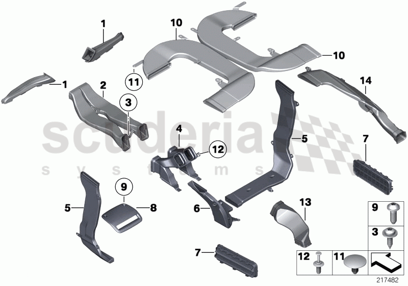 AIR CHANNEL of Rolls Royce Rolls Royce Ghost Series I (2009-2014)