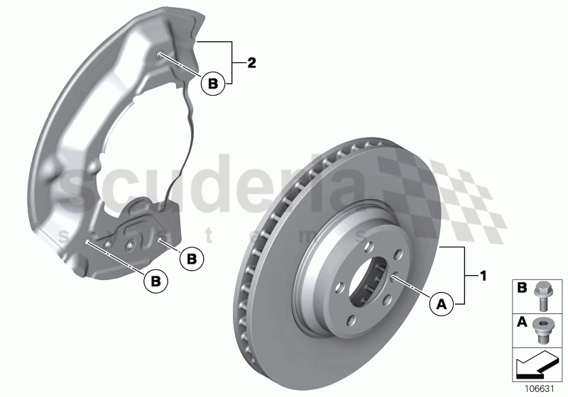 FRONT BRAKE-BRAKE DISC of Rolls Royce Rolls Royce Phantom Extended Wheelbase