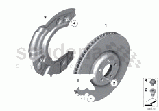 FRONT BRAKE-BRAKE DISC of Rolls Royce Rolls Royce Ghost Series I (2009-2014)