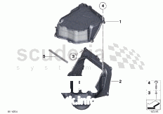 Single parts, blower housing of Rolls Royce Rolls Royce Ghost Series I (2009-2014)