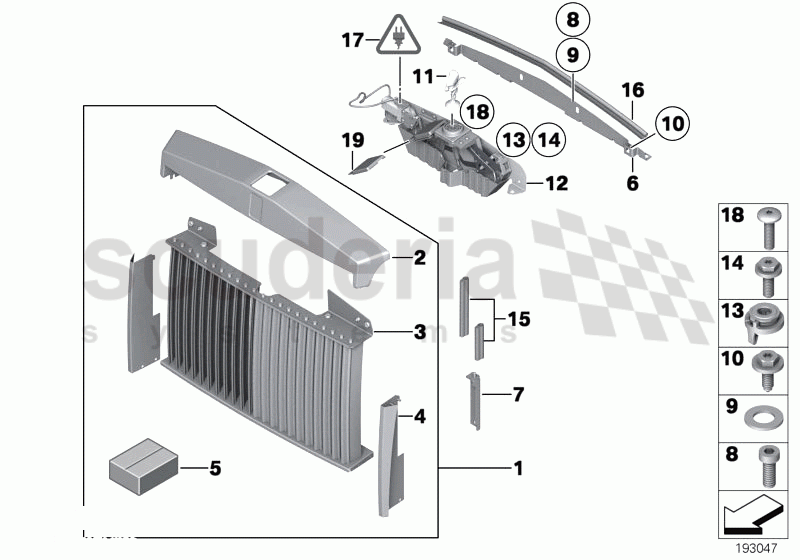 Radiator grill / radiator figure of Rolls Royce Rolls Royce Phantom Extended Wheelbase