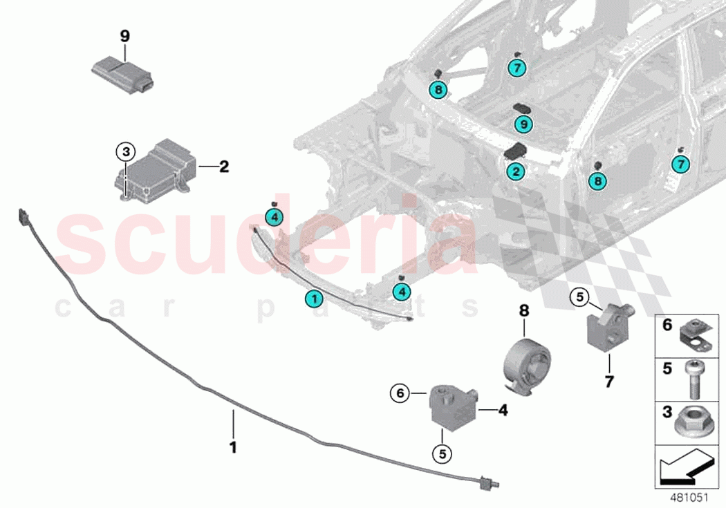 Electric parts airbag of Rolls Royce Rolls Royce Cullinan RR31(2017-2023)