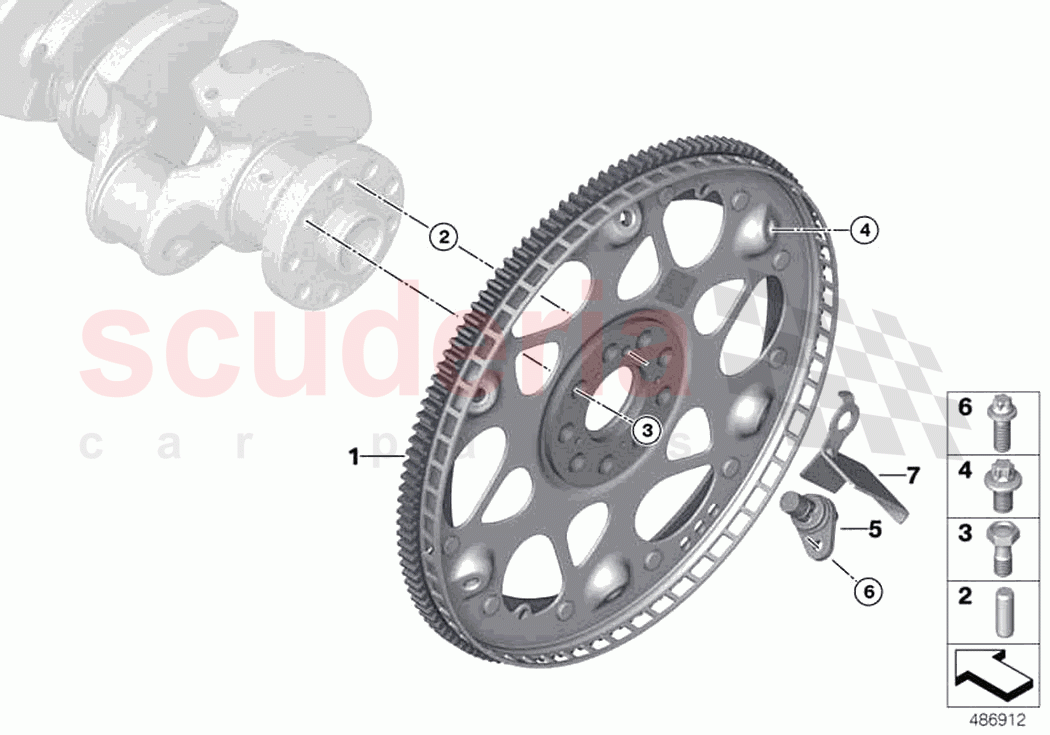 Flywheel of Rolls Royce Rolls Royce Cullinan RR31(2017-2023)
