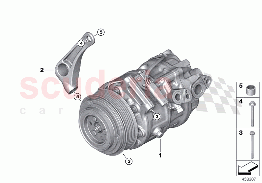 RP Air conditioning compressor of Rolls Royce Rolls Royce Cullinan RR31(2017-2023)