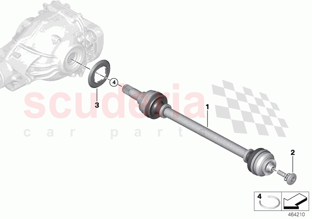 Output shaft of Rolls Royce Rolls Royce Cullinan RR31(2017-2023)