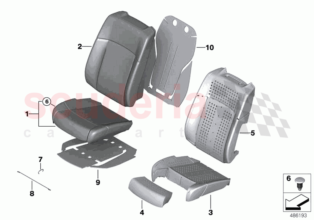 Seat front cushion cover A C seat of Rolls Royce Rolls Royce Cullinan RR31(2017-2023)