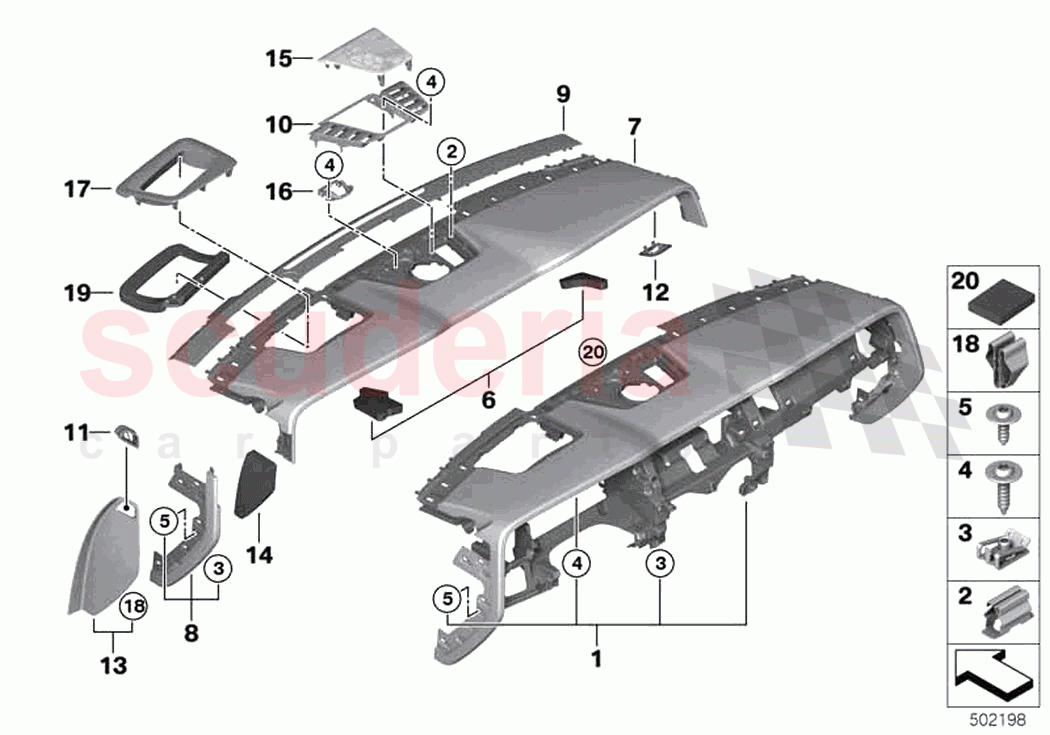 Instrument panel upper part of Rolls Royce Rolls Royce Cullinan RR31(2017-2023)