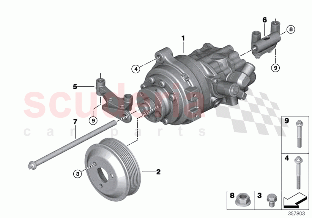 Power steering pump of Rolls Royce Rolls Royce Dawn RR6(2017-2023)