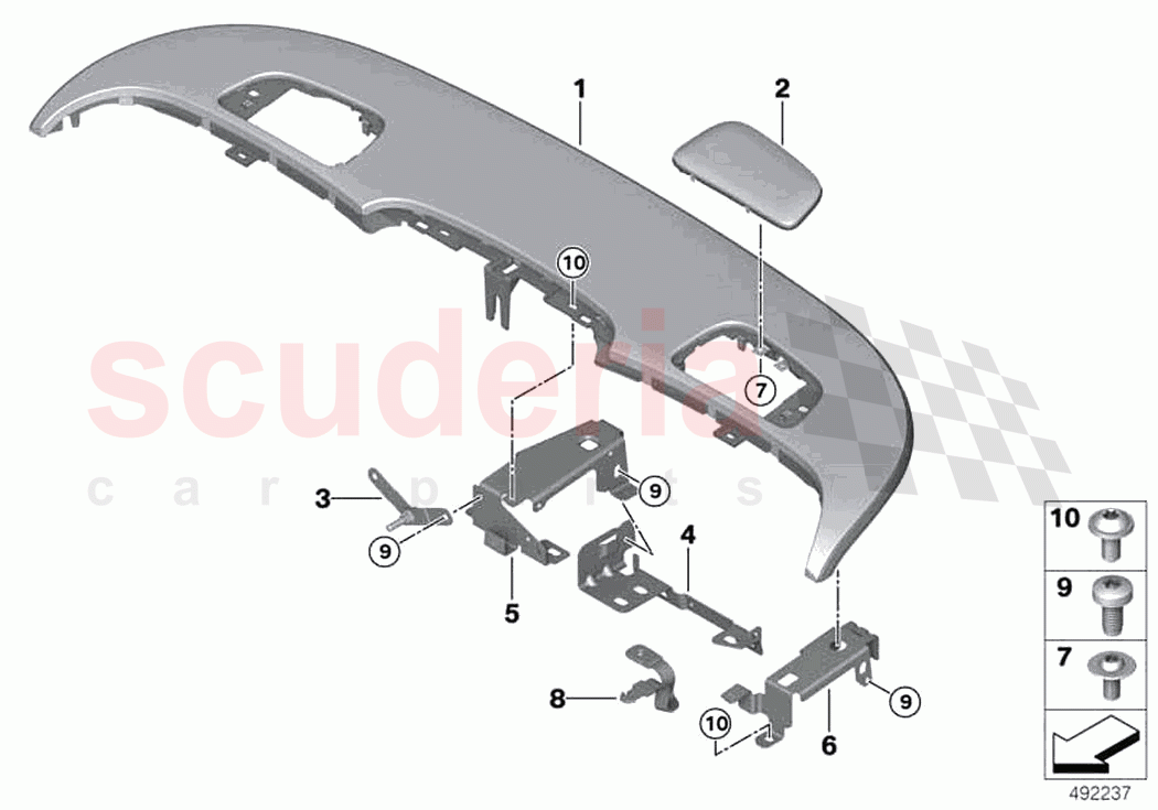 Trim panel rollover protection of Rolls Royce Rolls Royce Dawn RR6(2017-2023)