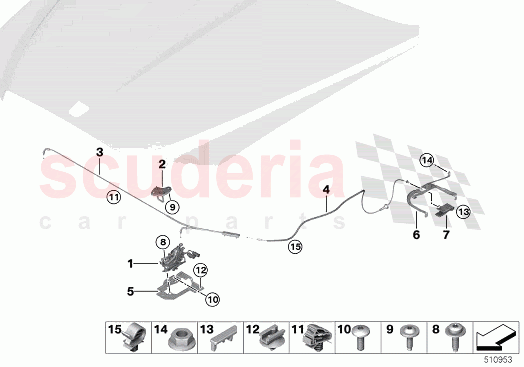 Engine bonnet closing system of Rolls Royce Rolls Royce Ghost Extended RR22(2019-2023)