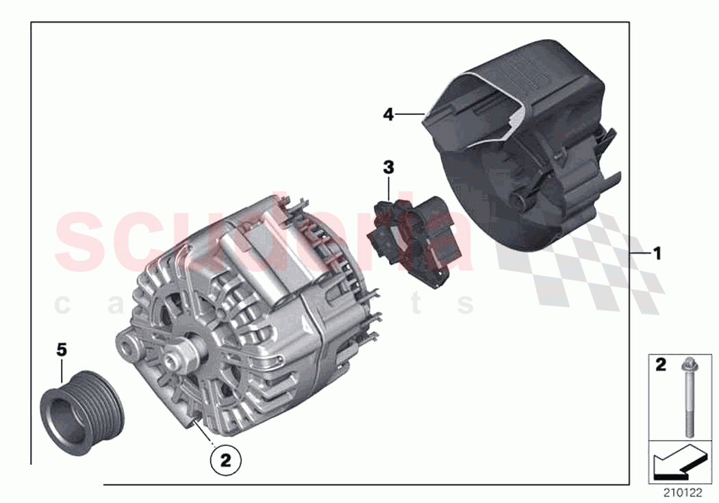 Alternator of Rolls Royce Rolls Royce Ghost Extended RR22(2019-2023)