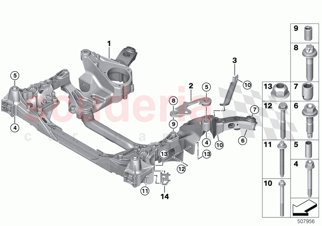 Front axle support of Rolls Royce Rolls Royce Ghost Extended RR22(2019-2023)
