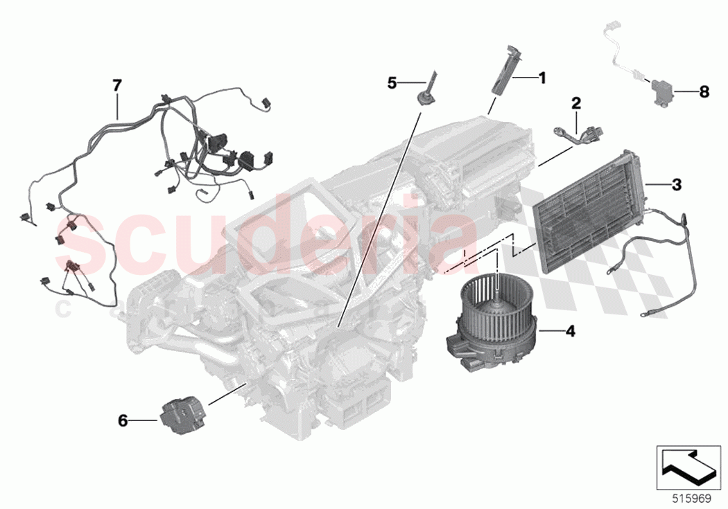 Electric parts for AC unit of Rolls Royce Rolls Royce Ghost Extended RR22(2019-2023)