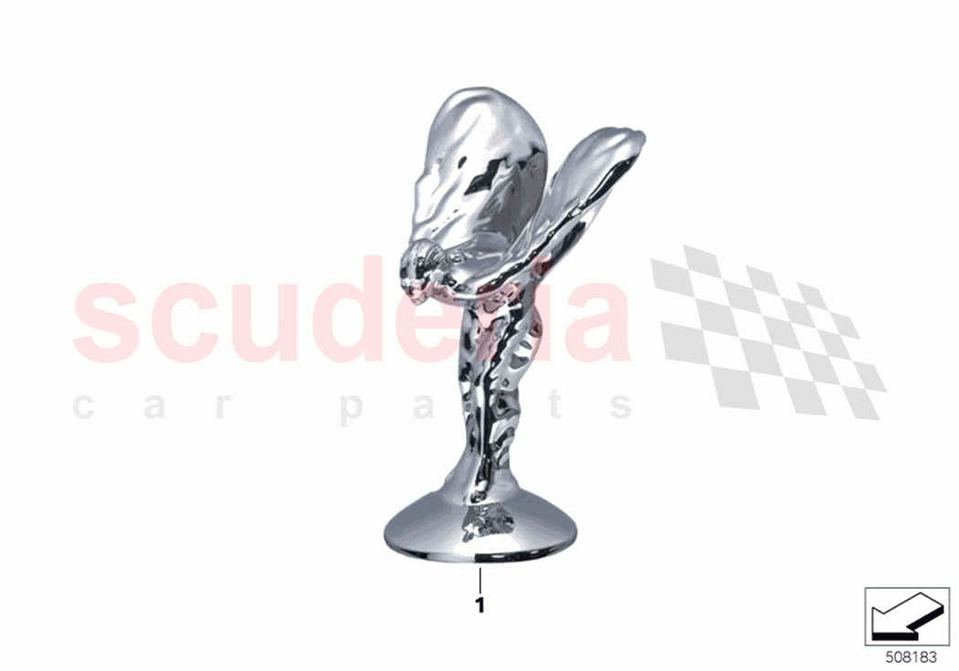 Retrofit Spirit of Ecstasy of Rolls Royce Rolls Royce Ghost Extended RR22(2019-2023)