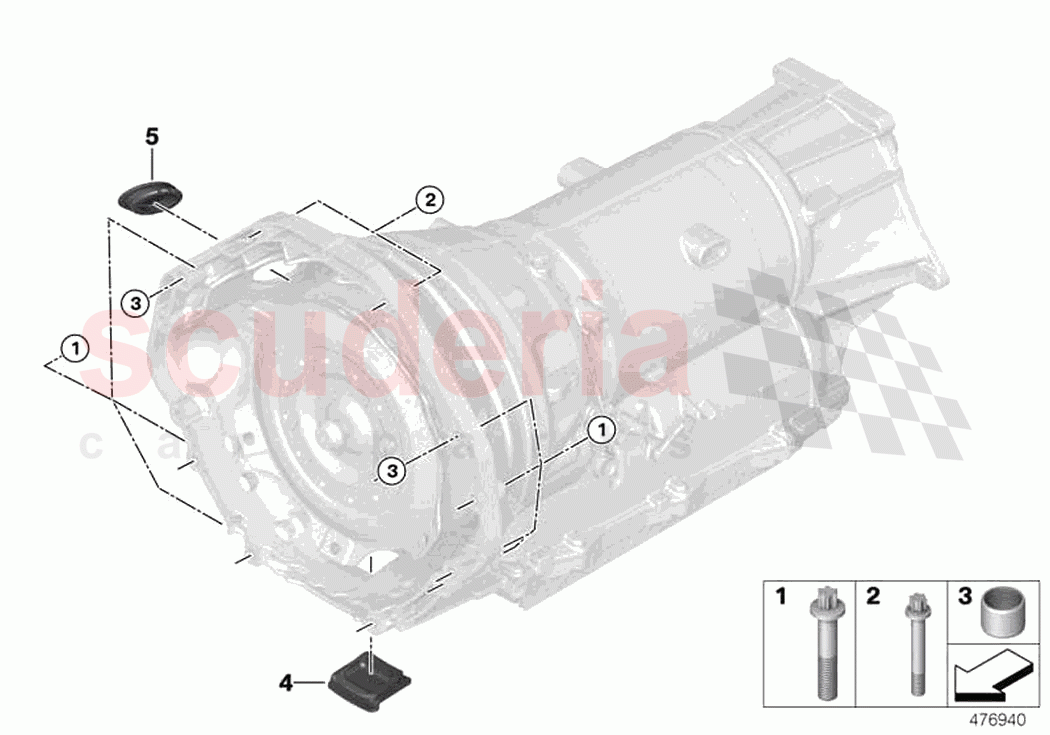 Transmission mounting parts of Rolls Royce Rolls Royce Ghost RR21(2019-2023)