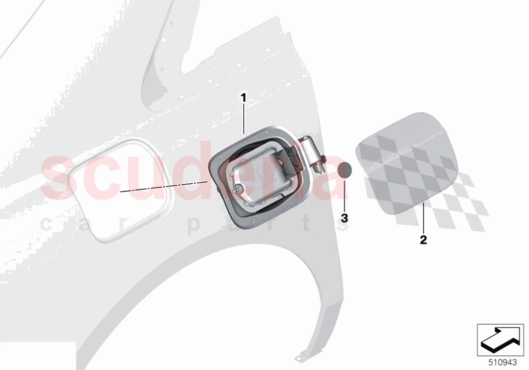 Fill in flap of Rolls Royce Rolls Royce Ghost RR21(2019-2023)