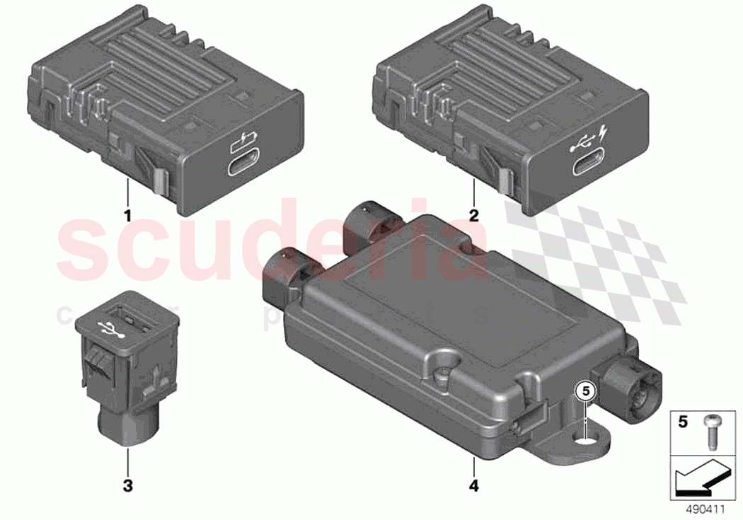 USB separate components of Rolls Royce Rolls Royce Ghost RR21(2019-2023)