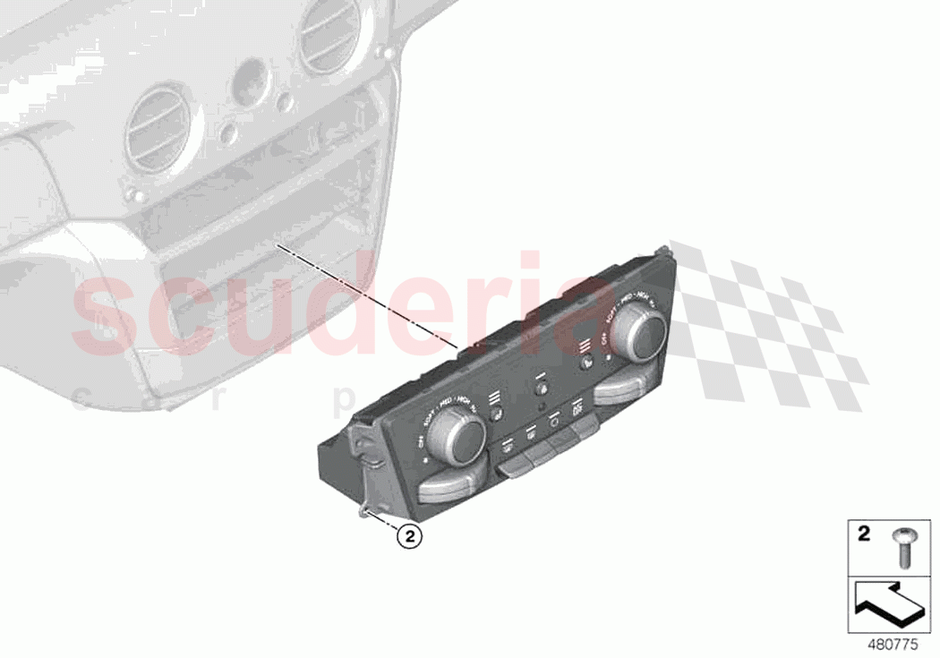 Air Conditioning Control of Rolls Royce Rolls Royce Ghost RR21(2019-2023)