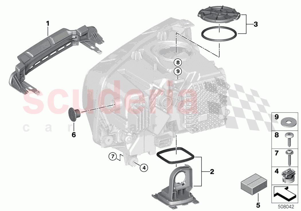 Single components for headlight of Rolls Royce Rolls Royce Ghost RR21(2019-2023)