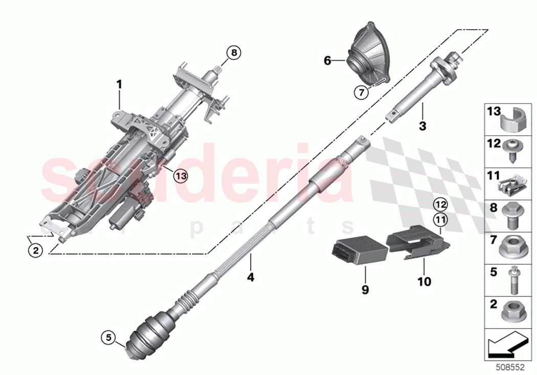 Add on parts electr steering column adj of Rolls Royce Rolls Royce Ghost RR21(2019-2023)
