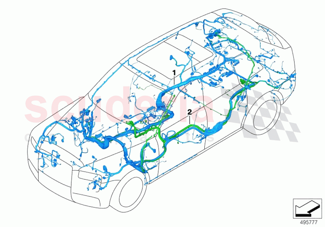 Main wiring harness duplicate of Rolls Royce Rolls Royce Ghost RR21(2019-2023)