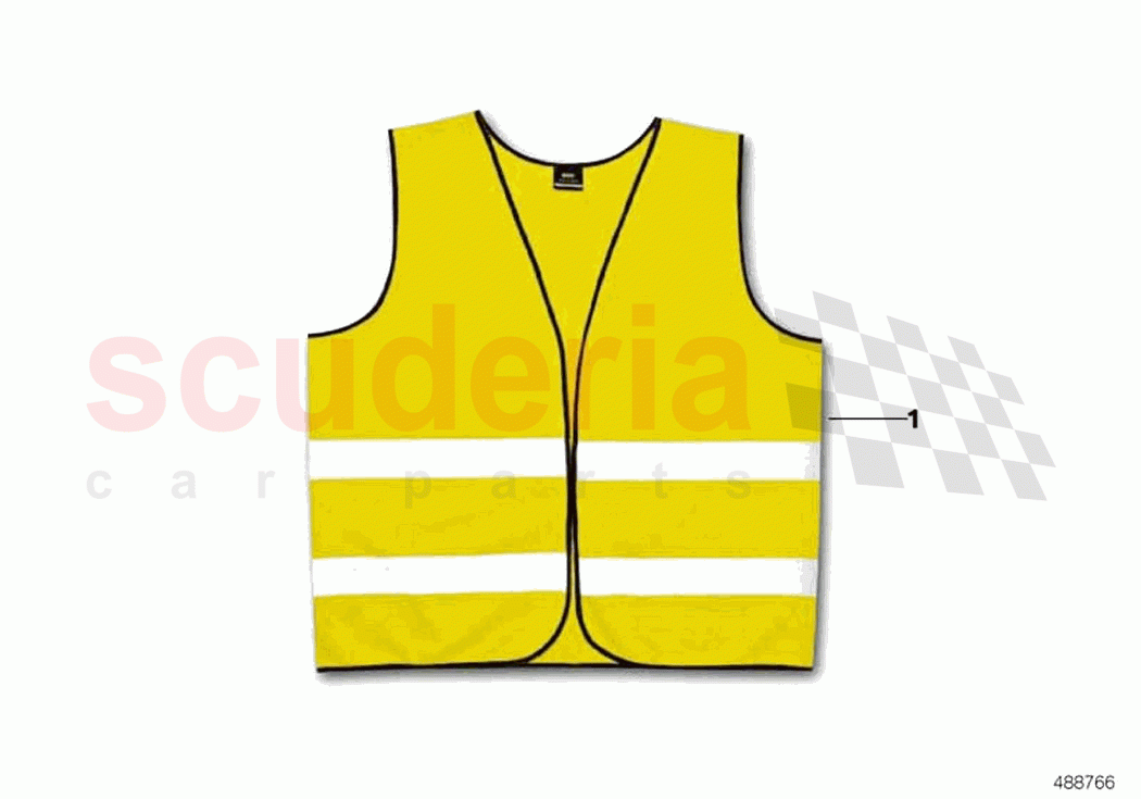Warning vest of Rolls Royce Rolls Royce Ghost RR21(2019-2023)