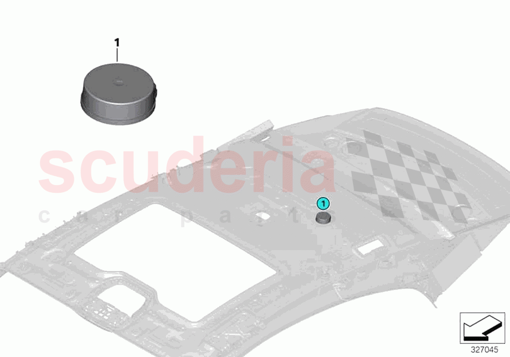 Single parts loudspeaker of Rolls Royce Rolls Royce Ghost RR4(2017-2019)