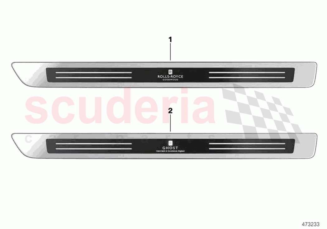 Interior trim Illuminated Treadplate of Rolls Royce Rolls Royce Ghost RR4(2017-2019)