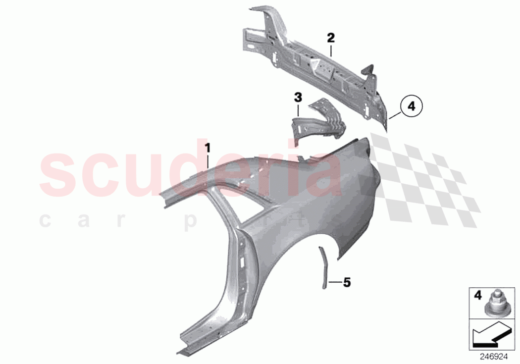 Side panel tail trim of Rolls Royce Rolls Royce Ghost RR4(2017-2019)