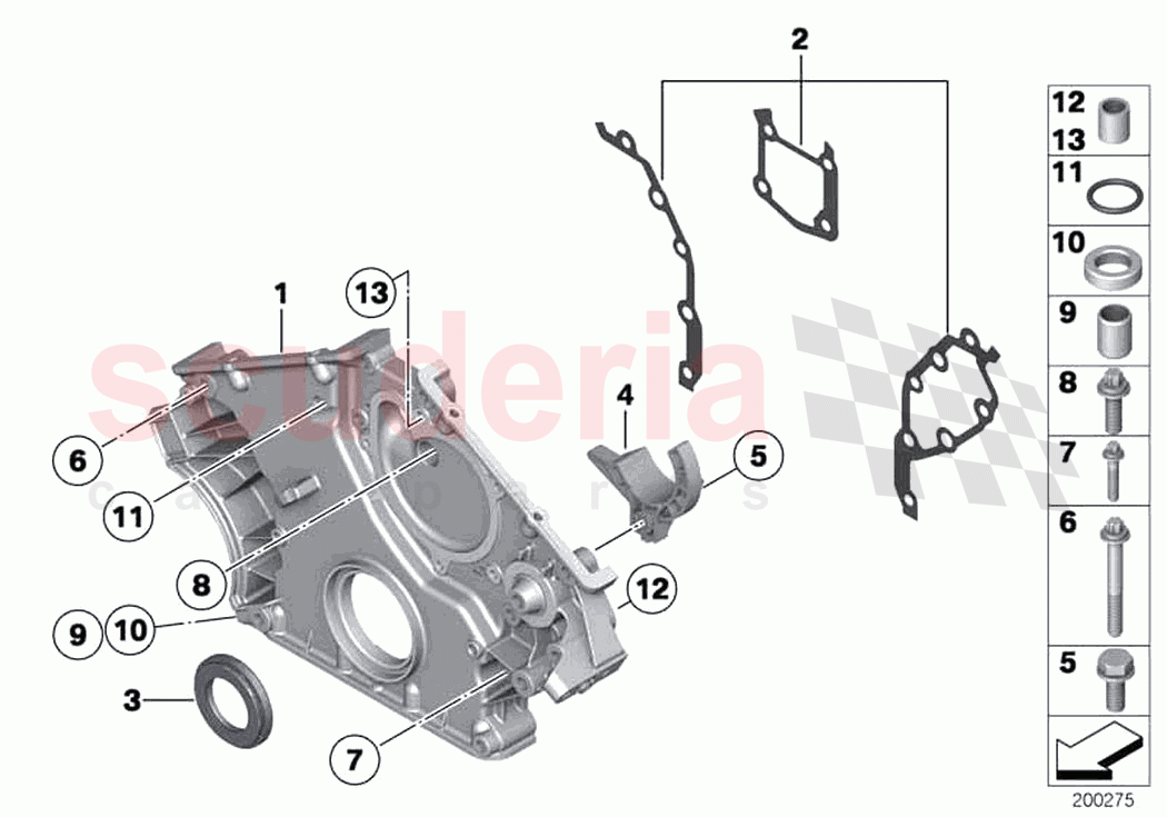 Lower timing case of Rolls Royce Rolls Royce Ghost RR4(2017-2019)