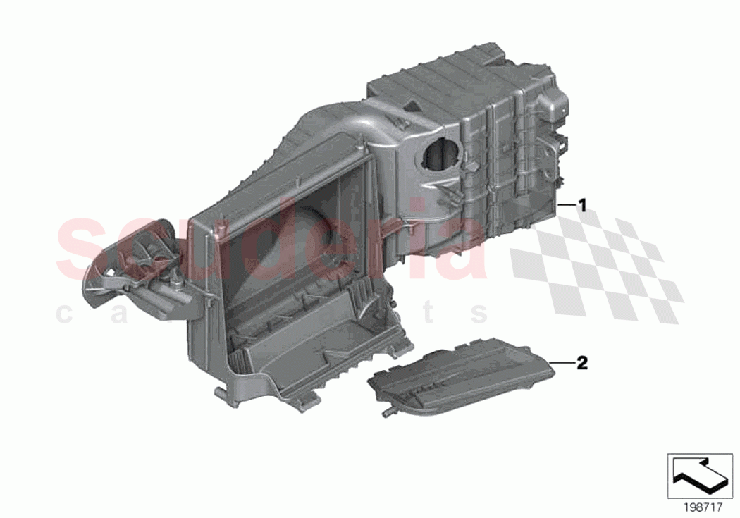 Filter housing of Rolls Royce Rolls Royce Ghost RR4(2017-2019)