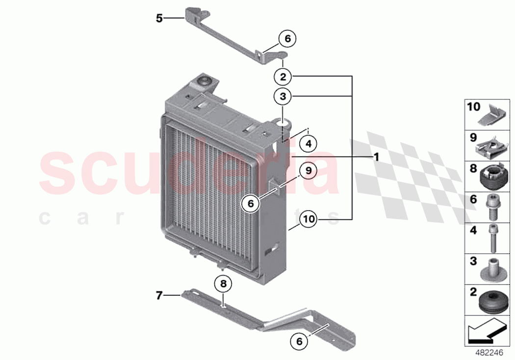 Engine oil cooler of Rolls Royce Rolls Royce Ghost RR4(2017-2019)