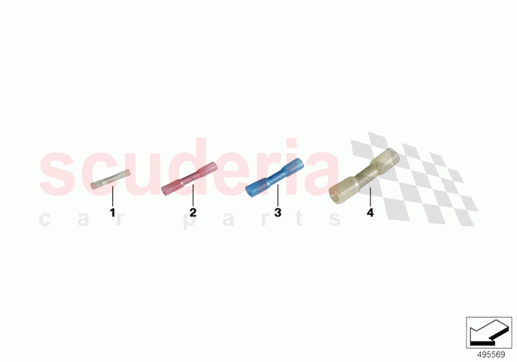 Butt connector with heat shrink tubing of Rolls Royce Rolls Royce Ghost RR4(2017-2019)