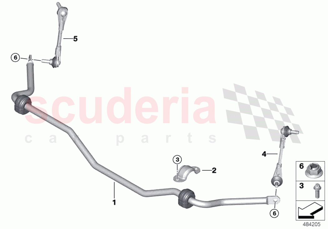 Stabilizer front of Rolls Royce Rolls Royce Phantom Extended RR12(2017-2023)