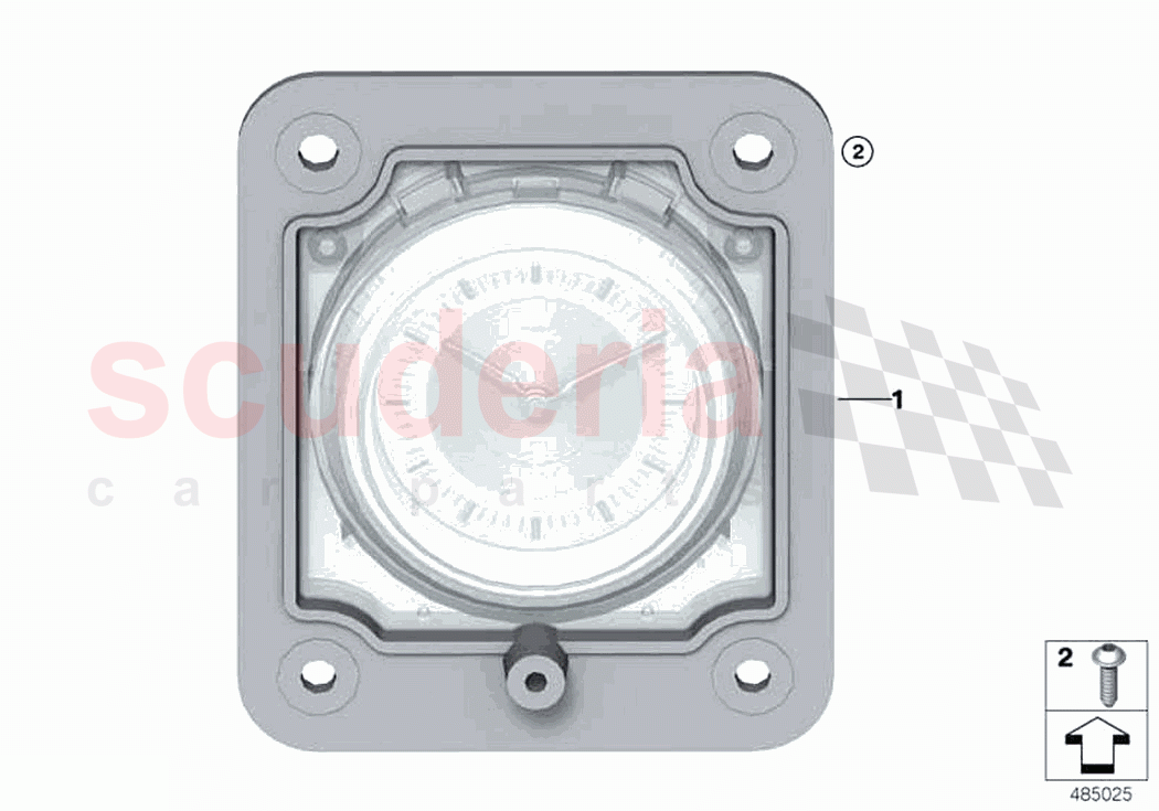Analogue clock of Rolls Royce Rolls Royce Phantom Extended RR12(2017-2023)