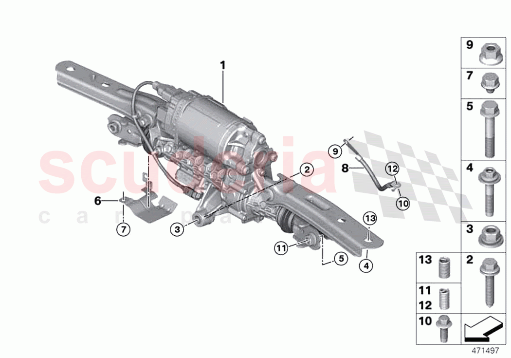 Actuator HSR mounting parts control unit of Rolls Royce Rolls Royce Phantom Extended RR12(2017-2023)