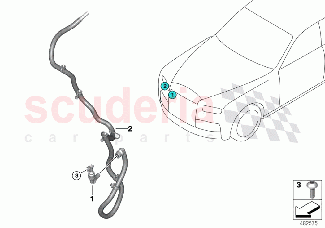 Headlight clean sys Night Vision camera of Rolls Royce Rolls Royce Phantom Extended RR12(2017-2023)
