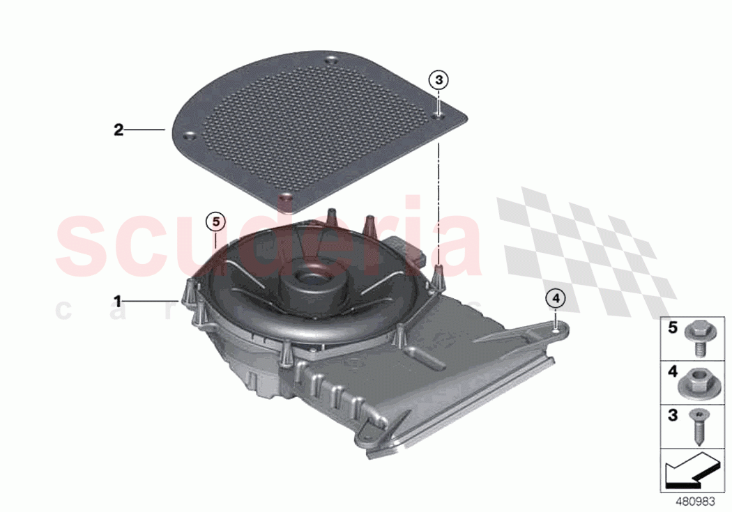 Components central bass of Rolls Royce Rolls Royce Phantom RR11(2017-2023)