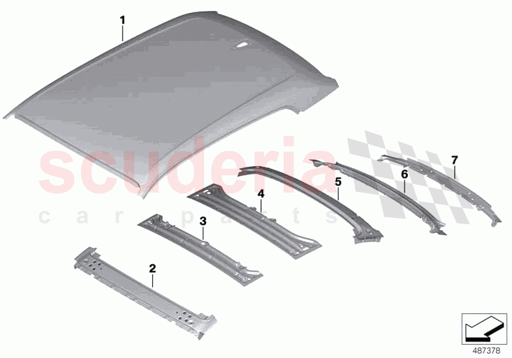 Roof of Rolls Royce Rolls Royce Phantom RR11(2017-2023)
