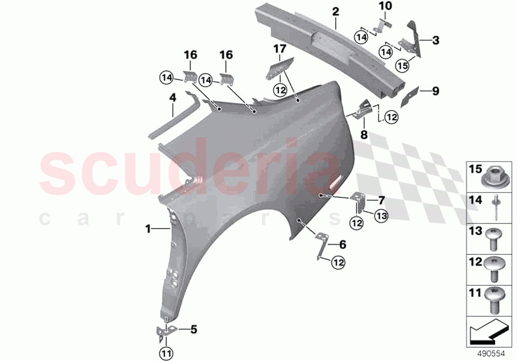 Side panel tail trim of Rolls Royce Rolls Royce Phantom RR11(2017-2023)
