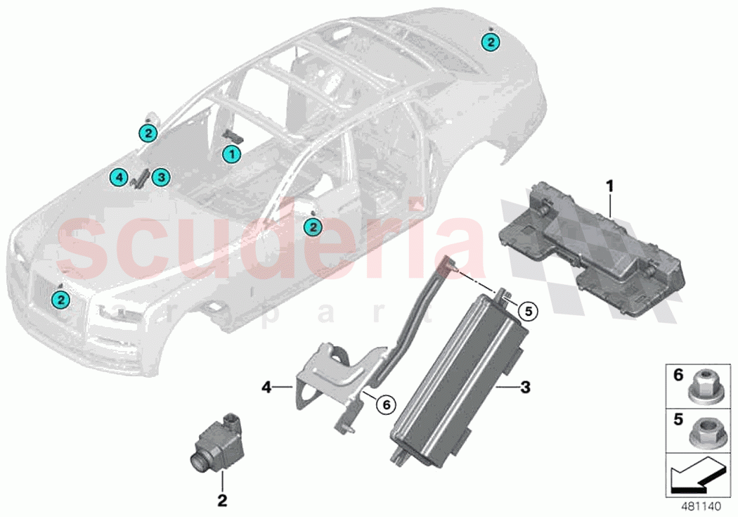 Camera systems of Rolls Royce Rolls Royce Phantom RR11(2017-2023)