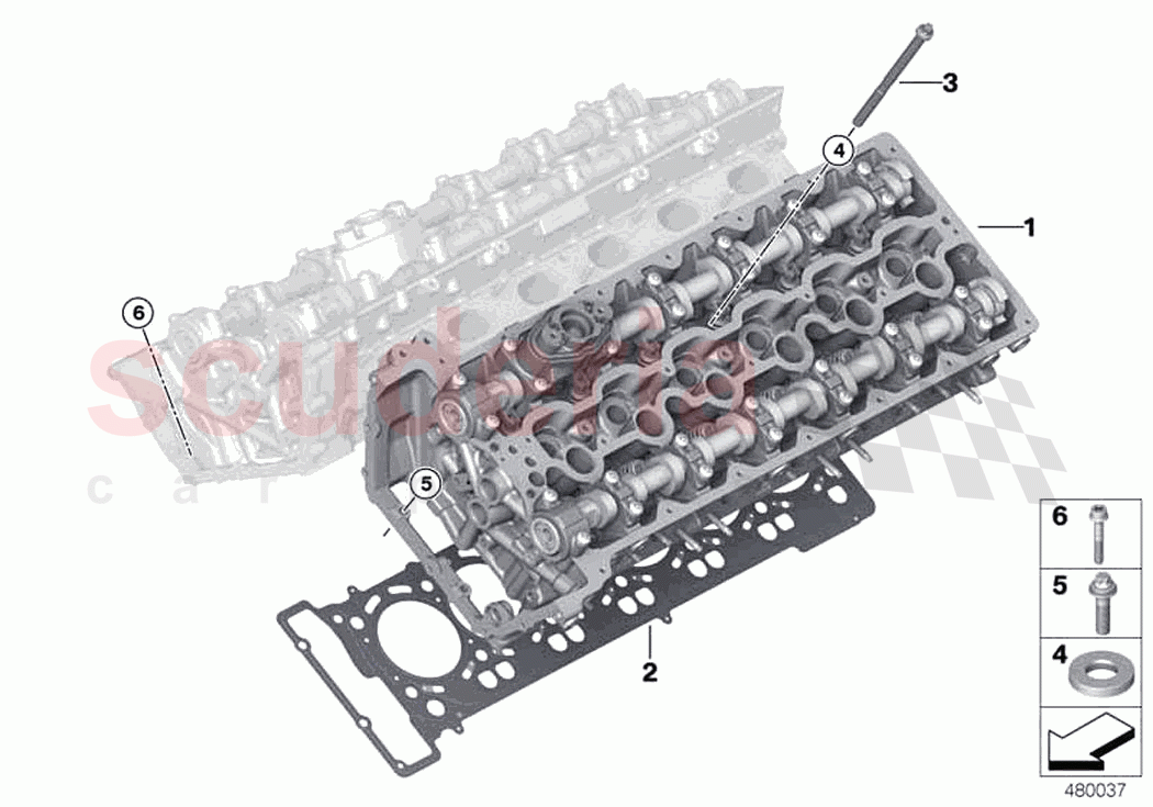 Cylinder head of Rolls Royce Rolls Royce Phantom RR11(2017-2023)