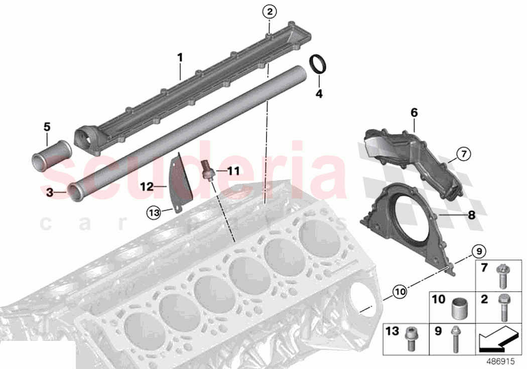Engine block mounting parts of Rolls Royce Rolls Royce Phantom RR11(2017-2023)