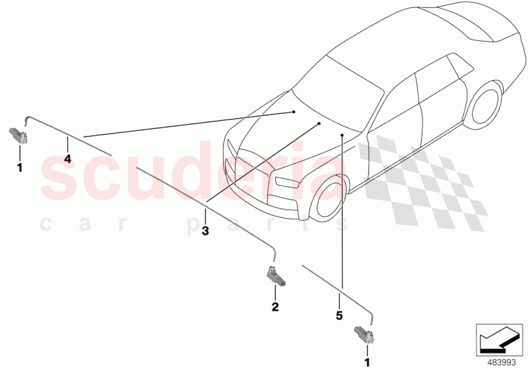 LED module optic fibre f glass cabinet of Rolls Royce Rolls Royce Phantom RR11(2017-2023)